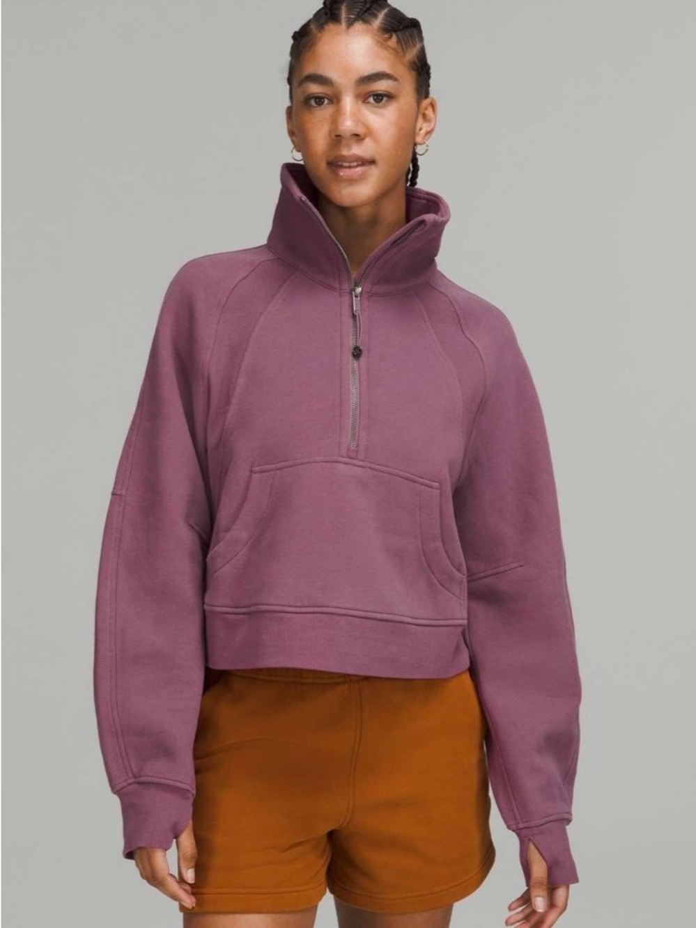 Scuba Oversized Funnel Neck Half-Zip - XS/S